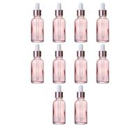 HOMSFOU 30 Pièces Flacon Compte-gouttes en Verre Rose 10ml Rechargeable et Portable pour Huiles Essentielles et Créations Artisanales, pour Parfums et Mélanges Faits Main
