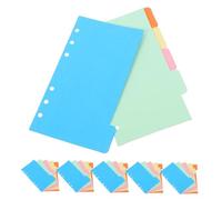 HOMSFOU 30 pièces Intercalaires Classeur à Anneaux Colorés Onglets Plastiques Pratiques pour Organiser Classeurs Cahiers et Documents