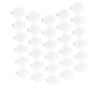 HOMSFOU 30 pièces Pots de Peinture Vides avec Couvercles Contenants Plastique Transparents Bande Connectée Pratique pour Rangement et Transport Pots Peinture Vide pour Gouache et