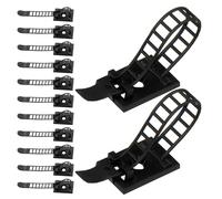 HOMSFOU 30 Pièces Serre-câbles Réutilisables Réglables avec Support Auto-adhésif pour Organisateur de Câbles Bureau et Maison Clips de Gestion de Cordon Adaptables à Divers Diamètres