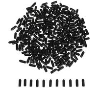 HOMSFOU 300 Pièces Bouchon de Sortie pour Répartiteur D’oxygène Aquarium, Capuchon PVC Noir 4,5mm, 4,5x17mm, pour Tuyaux de Pompe à Air, Aquariums Marins ’Eau Douce