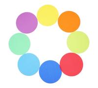 HOMSFOU 36 Pièces Dots Colorés pour Tapis Marqueurs de Positionnement pour Activités de Précocité Salle de Classe Autocollants Antidérapants pour Musique et Jeux Éducatifs