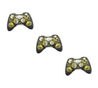 HOMSFOU 3pièces Étui De Silicone Jaune Pour Manette Housse Antidérapante Et Compatible Avec Manette Rayures Et Salissures Installation Facile Et Pratique