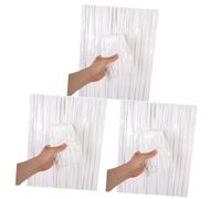HOMSFOU 3pièces Jupe De Table Franges pour Décoration De Fête Fond Photo Et Accessoires Anniversaire Décoration Élégante pour Événements Spéciaux Blanc