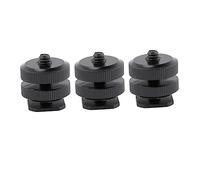 HOMSFOU 3pièces Support De Griffe Porte-Accessoire Alliage Aluminium Adaptateur Pouce pour Appareil Photo Griffe Porte-Accessoire pour Fixer Flash Et Autres Équipements