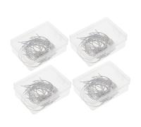 HOMSFOU 4 Boîtes Aiguilles Courbes C Type Multi pour Sellerie Portables et Robustes Lot de Boîtes pour Couture Manuelle et Travaux Lourds