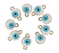 HOMSFOU 4 Ensembles Œil Malin Alliage Pour Pendentifs Uniques Pour Bracelets Colliers Diy 40 Pièces * 4