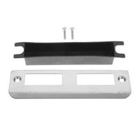 HOMSFOU 4 ensembles Kit Renforcement Porte Plaques de Gâche Acier Inoxydable Résistantes et Durables Cache Porte Entrée Sécurisée Facile à Installer Protection Anti-effraction
