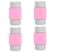 HOMSFOU 4 Pcs couverture sauve protection USB épargnant titulaire protecteur de chargeur protection câble de charge économiser câble charge protecteur rose