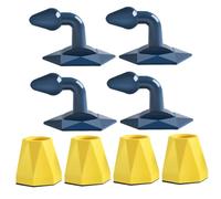 HOMSFOU 4 Pièces Arrêt de Porte Silicone Butée de Porte Résistante pour Décoration Intérieure Protection des Sols sans Traces Sécurité pour Bébés et Animaux