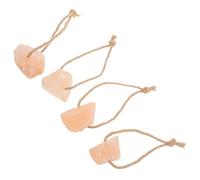 HOMSFOU 4 Pièces Bloc de Sel à Lécher pour Animaux Domestiques, Brique de Sel de Lapin, Minéral, à Suspendre, Supplément Minéral pour Animaux Mangeurs de Plantes, pour Lapins et Petits