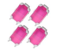 HOMSFOU 4 Pièces Boîte de Rangement Maquillage Voyage Organisateur Cosmétiques Compact Étui Maquillage Portable Valise pour Déplacements