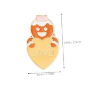 HOMSFOU 4 Pièces Broche d'amour de Noël épinglette de Noël épinglette renne broche coeur saisonnière