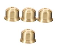 HOMSFOU 4 Pièces Coupelle De Lampe En Laiton Décor Tasse à Douille Rétro Fleuron De Lampe De Table Partie Finale De La Lampe Fleuron De Poteau De Lit Fleuron Pour Lampe E27 Prise Cylindre