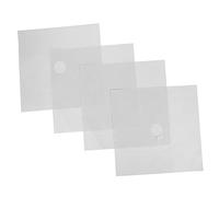 HOMSFOU 4 Pièces Couvre Brûleurs de Cuisinière Chaleur Lot de Protection Huile pour Gaz Accessoire de Cuisine Réutilisable et Facile à Nettoyer