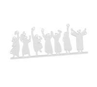 HOMSFOU 4 Pièces Die de Découpe Métallique pour Étudiants Matrice de Graduation Diy pour Bricolage Scrapbooking et Décorations de Fête