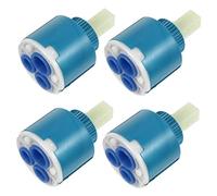 HOMSFOU 4 pièces Disques Céramique pour Robinet Cartouche Mélangeuse pour Eau Chaude et Froide Installation Facile Compatible Cuisine Salle de Bain Couleur Aléatoire Couleur Aléatoire