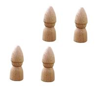 HOMSFOU 4 pièces Kit de Marionnettes Naturel pour Garçon Fille Accessoires DIY pour Peinture et Bricolage Créatif Montessori pour Cadeau Garçon Fille