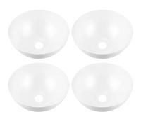 HOMSFOU 4 pièces Lot de Abats-jours Plastique Bol pour Lampadaires Remplacement Résistant Cassure et Décoloration Installation Sans Outils Diffusion Lumineuse Douce Adapté Aux Familles