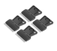 HOMSFOU 4 Pièces Lot de Grattoirs à Lame Rasoir Multi-usages Raclette Légère et Compacte pour Enlever Autocollants Peinture Colle sur Vitres Carrelage et Sols Lame Remplaçable et Prise