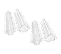 HOMSFOU 4 Pièces Moule en Acrylique Léger et Facile à Transporter pour Concombre en Formation Formes Étoile et Cœur, pour Jardinage et Mise des Légumes