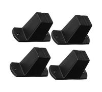 HOMSFOU 4 Pièces Pieds Accessoires De Support De Valise Remplacements De Pied en Plastique Plastes De Protection Ronde en Plastique Tamps De Support De Protection des Sacs Black