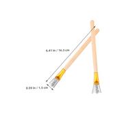 HOMSFOU 4 Pièces Pottery Wire Texture Brushes With Wooden Handles Metal Clay Shaping Tools For Removal And Detailed Sculpting In Pottery Making