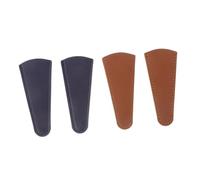 HOMSFOU 4 pièces Protection Cuir pour Ciseaux de Couture Housse Protectrice Durable pour Ciseaux Pinces à Sourcils et Coupe Ongles Étui de Protection Pratique et Sûr Bleu et Jaune