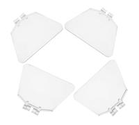 HOMSFOU 4 pièces Protection Transparente pour Meuleuse Écran de Sécurité Remplaçable pour Meuleuse Angle Protection Oculaire et Facile à Entretenir pour Atelier