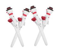 HOMSFOU 4 Pièces Stylo Interactif de Boxe Noël avec Gel Encre Douce Stylo Bonhomme pour Écriture Créative et Cadeaux Festifs