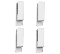 HOMSFOU 4 Pièces Support De Bornier Multiprise Organisateur Support De Barre d'alimentation Fixateur De Prise Support De Bande Électrique Multiprise Support Coulissant Support Mural