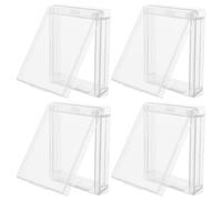 HOMSFOU 4 Pièces Type Air Conditioner Thermostat Panel Cover Transparent Adhesive Wall Protector For Ac Controller Child-safe Anti-touch Design Easy No-drill Installation