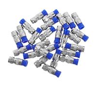 HOMSFOU 40 Embouts à Compression Rg6 Connecteurs Coaxiaux Type F pour Câble TV Kit de Raccordement Coaxial 40 Pièces Adaptateurs Fiables pour Installation Audio-Vidéo Domestique