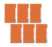HOMSFOU 40 Pièces Diviseurs de Classeur Séparatrices Amovibles avec Onglets Colorés Écrits Accessoires de Classeur pour Organisation Scolaire et Bureau