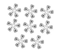 HOMSFOU 40 Pièces Embouts de Cordon Acier Inoxydable Mini Ovales pour Bijoux DIY Terminateurs Robustes pour et Colliers Caches Nœuds Adaptés Création de Bracelets