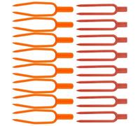 HOMSFOU 400 Attaches en Plastique pour Plantes Grimpantes, Pinces Fixes pour Tiges de Fraisiers, Fourches de Pressage de Vigne, Support Jardinage, Lot 400 Pcs, Utilisation Serrage