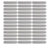 HOMSFOU 400 Pièces accessoires de lave-vaisselle Casquette d'extrémité du rack de lave-vaisselle embouts d'étagère Capes de fin de lave-vaisselle universelles caoutchouc souple Gris