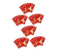 HOMSFOU 48 Pièces Chinese Year Envelopes Year Of The Horse Lucky Money Packets For Spring Festival Weddings Birthdays With Horse Motif And Large Capacity