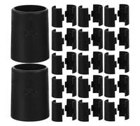 HOMSFOU 48 Pièces Clips de Fixation pour Étagères Plastique et Métal Connecteurs Ajustables pour Rayonnage Fil et Bambou Accessoires de Rangement Portables et Stables pour Systèmes de