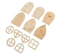 HOMSFOU 48 Pièces Portes de Jardin pour Mini Accessoires Diy pour Décoration de Jardin Féérique Jouets Créatifs à Peindre