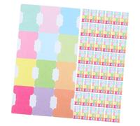 HOMSFOU 480 Autocollants pour Onglets Adhésifs en Papier Coloré, Écriture Facile, pour Planificateurs et Journaux, Organisation Bureau la Maison