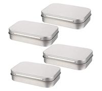 HOMSFOU 4pièces Boîte Avec Couvercle Récipient Pour Clé Usb Et Cigarettes Organiseur Portable Vide