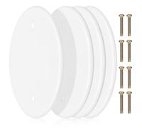 HOMSFOU 4pièces Cache-trou Rond Electrique Plaque De Recouvrement Pour Plafond Cache Trou Plafond Plaque Ronde Pour Cache Boite Electrique Pour