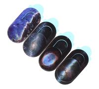 HOMSFOU 4pièces Cache Webcam De Confidentialité Universelle pour Ordinateurs Et Smartphones Compatible avec Tablettes Et Laptops Glissière Adhésive Accessoire De Sécurité Numérique