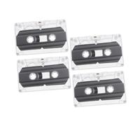 HOMSFOU 4pièces Cassette Audio Vierge Soi-même Décoration Murale Vintage Lot de Petites Cassettes Audio Vides pour Loisirs Créatifs