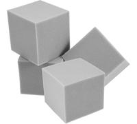HOMSFOU 4pièces Panneaux Mousse Acoustique Absorption Sonore Anti-réverbération pour Studio Bureau Maison Insonorisation Cubes Gris Ignifuges