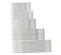HOMSFOU 5 ensembles Aiguilles à Grand Chas Acier Inoxydable pour Couture Tricot Broderie avec Boîte de Rangement Pratique