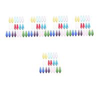HOMSFOU 5 Ensembles Pendentifs Verre Cristal Pour Décoration Suspendue Accessoires Lumineux Pour Lustres Décorations Variées 20 Pièces * 5