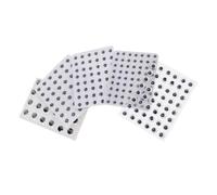 HOMSFOU 5 Feuilles D'Accessoires pour Les Yeux Faits À La Main Yeux De Poupée Réalistes Artisanaux Mobiles Adhésifs