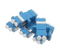 HOMSFOU 5 pièces Adaptateur LC Double Fibre avec Coupleur à Bride Compatible Connecteurs Simplex Installation Facile pour Réseaux et Centres de Données